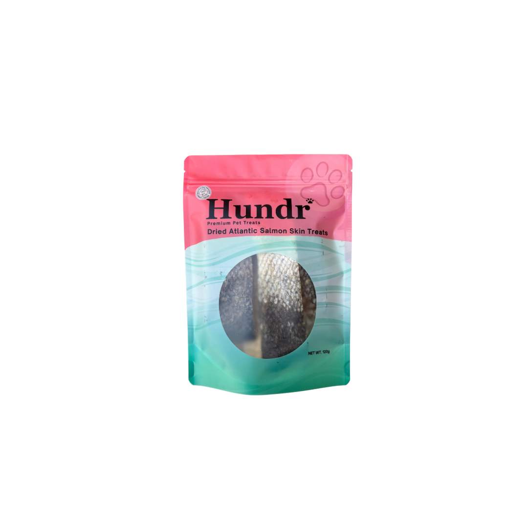 Dried Atlantic Salmon Skin Treats 120g