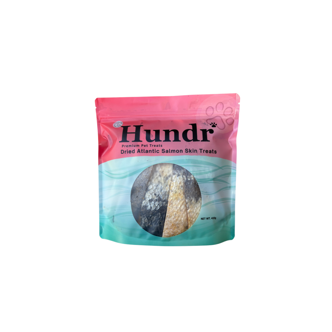 Dried Atlantic Salmon Skin Treats 420g