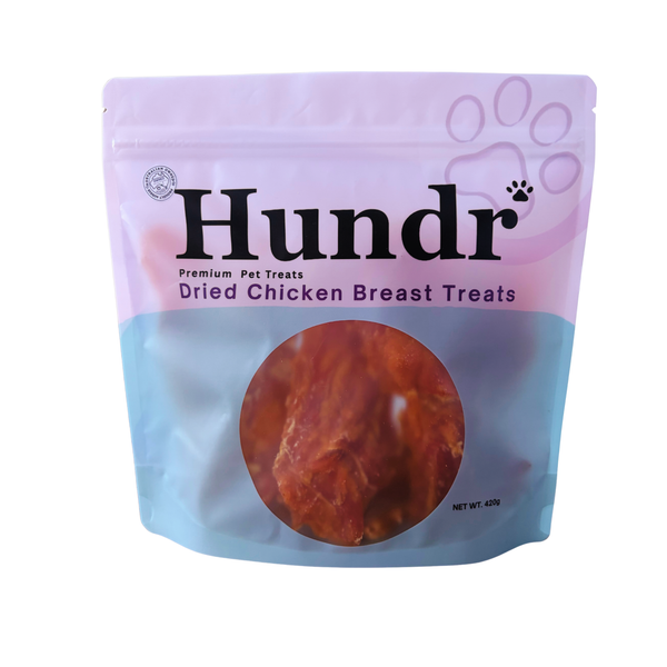 Hundr Dried Chicken Breast Dog Treats | 420g